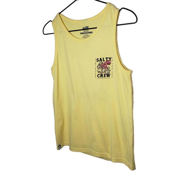 Salty Crew Men's Sz M Banana Yellow Squiddy Tank Top(1730) - Picture 3 of 5